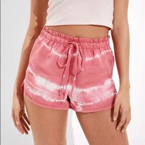 American Eagle vacay shorts in tie dye color